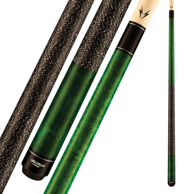 Viking Valhalla 100 Series with Irish Linen Wrap 2 Piece 58â€ Pool Cue Stick VA115 (19oz, Green)
